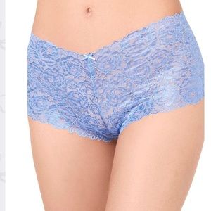 INC Plus Lace Blue Boyshort NWT